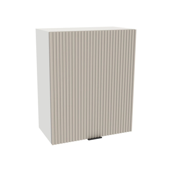 Zestaw mebli kuchennych Kaszmir mat ryflowany z blatem Dąb Evoke, SIMPLY 200 cm